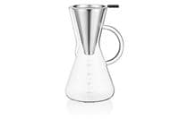 Кемекс для заварювання кави з фільтром ARDESTO Black Mars 600мл, боросилікатне скло, нержавіюча сталь, прозорий