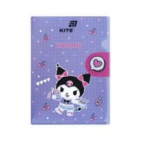 Папка – уголок Kite с клапаном A4 Kuromi (HK25-248-1)
