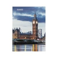 Книга записная Axent A4 City, London, 96 листов ячейка (8425-5-A)
