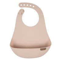 Нагрудничок Lovi Nude силиконовый, бежевый (51/031_pin)