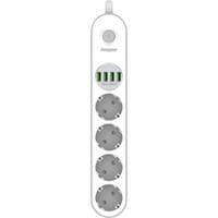 Power filtr 2.0м Energizer 4 розетки, 4xUSB 3.4A, з заземленням білий