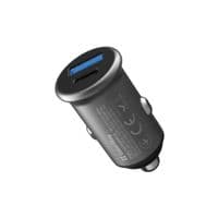 Автомобільний зарядний пристрій ColorWay, Grey, 48 Вт, 1xType-C (30 Вт, PD3.0) / 1xUSB (18 Вт, QC3.0), Auto ID (CW-CHA065PD-GR)