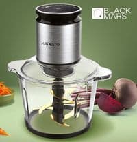 Подрібнювач ARDESTO, 800Вт, чаша 3000мл, скло, корпус-нерж. сталь, чорний