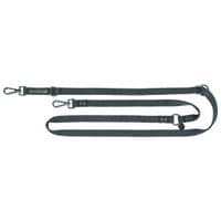 Повідець для собак Trixie CityStyle V-Lead бавовна M–L 2 м 20 мм чорний (4053032681712)
