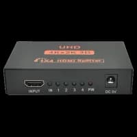 Активный HDMI сплитер 1=>4 порта 4K, 2K DC5V/2A