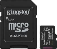 Memory card microSDXC  1TB Kingston Canvas Select Plus Gen3 C10 A1 V30 U3, Retail + adapter