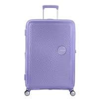 Чемодан American Tourister, Soundbox, полипропилен, большой, 77см,  97/110л, TSA, 4 колеса, EXP, лавандовый