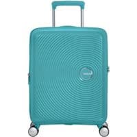 Чемодан American Tourister, Soundbox, полипропилен, маленький, 55см, 35.5/41л, TSA, 4 колеса, EXP, бирюзовый