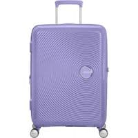 Чемодан American Tourister, Soundbox, полипропилен, средний, 67см, 71.5/81л, TSA, 4 колеса, EXP, лавандовый