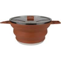 Туристический котел Tribe Collapsible Pot 2,5 л силиконовый brown (T-FF-0025-brown)