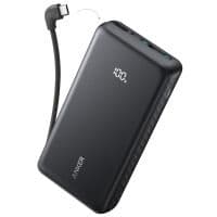 зовн. акум. ANKER - 20000 mAh 22.5W Built-In USB-C Cable (Чорний)