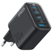 мережева зарядка ANKER Charger - 70W, 3xUSB-C PD & 1xUSB-A (Чорний)