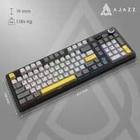 Клавиатура беспроводная Ajazz AK980 V2 Maillard Switch Black (AK980-V2-M-BGY)