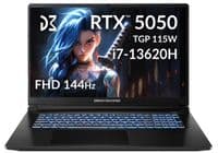 Ноутбук Dream Machines RG5050-17 17.3FHD IPS, Intel i7-13620H, 32GB, F1TB, NVD5050-8, DOS, чорний