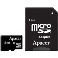Карта памяти Apacer 8GB microSDHC UHS-I Class10 w/ 1 Adapter RP (AP8GMCSH10U1-R)