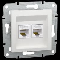 Розетка RJ45 подвійна Asfora UTP 5E