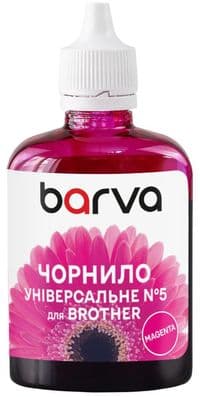 Чорнило Barva Brother №5 (універсальне), Magenta, LC31/525/563/565/800/900/970/980/985/1000/1100/1240/1280, 100 мл, водорозчинне, флакон OneKey (BU5-481e)