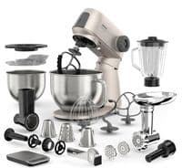 Кухонна машина Sencor Gordon, 1500Вт, чаша-метал, корпус-метал, насадок-20, метал