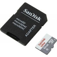 карта памяти SANDISK microSDXC 64GB Ultra Class 10 UHS-I 48MB/s + SD