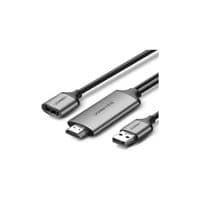 Кабель мультимедийный USB to HDMI 1.5m grey Ugreen (50291)
