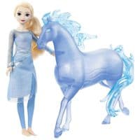 Кукла Disney Frozen Эльза и ее ледяная лошадь Нокк (HLW58)