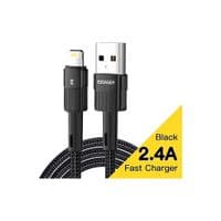 Кабель для передачи данных USB 2.0 AM — Lightning 1,0 м 2,4 А черный Essager (EXCL-XC01)