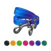 Повідець для собак WAUDOG Nylon Mono світловідбивний М синій (464812)