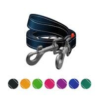 Повідець для собак WAUDOG Nylon Mono світловідбивний М чорний (46481)