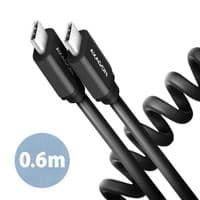 Кабель USB-C на USB-C 0.6M 60W TWISTER BLK BUCM-CM10TB AXAGON