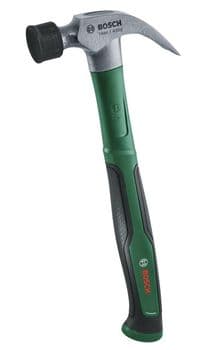 Молоток столярный Bosch, 450г, рукоятка стекловолокно, гвоздь, с мягким бампером