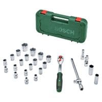 Набор торцевых головок Bosch, 1/4" с трещоткой 15шт 0.574кг