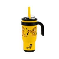 Поильник-непроливайка Kite Garfield термокружка с трубочкой, 530 мл (GF25-1266)