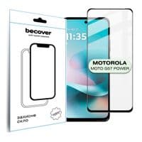 Стекло защитное BeCover Motorola Moto G57 Power Black (714855)