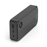 Акумулятор портативний літій-іонний Power Bank Hama 20000 мА·год, 2хUSB-C/USB-A, black