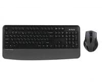Комплект беспроводной, клавиатура с мышью A4Tech Fstyler FG2500S Plus, цвет темно-серый
