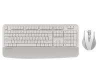 Комплект беспроводной, клавиатура с мышью A4Tech Fstyler FG2500S Plus, цвет белый
