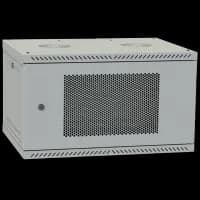 Шафа телекомунікаційна IPCOM 4U 600x450 двері перфорація (сірий)