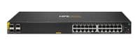 Комутатор HPE Aruba 6000, 24xGE, 4xGE SFP ports, PoE Class 4 370W, LT Warranty