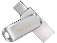 Флеш накопичувач USB 256Gb SanDisk Ultra Dual Luxe, Silver, Type-C / USB 3.2 Gen 1, до 400 МБ/с (SDDDC4-256G-GAM46)