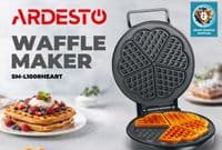 Вафельница Ardesto 1200Вт, вафли в форме сердца, корпус-пластик, черный
