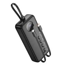 Зовнішній акумулятор HOCO J132A Sabio 22.5W+PD20W fully compatible power bank with 3 cables(20000mAh) Black