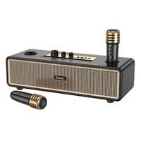 Портативная колонка HOCO BS63 Graceful wireless dual-mic BT speaker Black