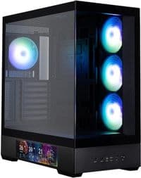 Корпус Zalman P40DSBLACK P40 DS без БЖ, 2xUSB3.0, 1x Type C, 3x120мм ARGB Reverse, 1x120мм ARGB, VGA 420мм, LCS ready, TG