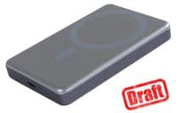 УЦІНКА! Акумулятор портативний літій-іонний Power Bank 2E Slim Wireless QI 10000мА·рік, 20Вт, PD, сірий