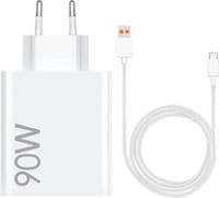 Мережевий зарядний пристрій Xiaomi, White, 90 Вт, USB + кабель USB-C, PD (BHR07ZBEU)