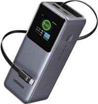 Батарея універсальна Ugreen 20000mAh 165W with Retractable Cable (PB726 55987B)