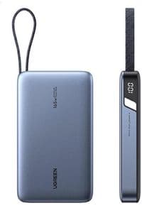 Батарея універсальна Ugreen 25000mAh 165W DualCable (PB552 55995B)