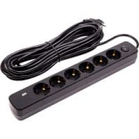 Сетевой фильтр PowerPlant 10м, 3x0.75мм2, 6 розеток, 1xUSB, 2xType-C, євро, 100% медь (YS-N6086/10c
