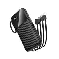 Внешний аккумулятор BOROFONE BJ76 Smart power bank with 4 cables(10000mAh) Black