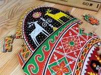 Пазл деревянный RussianPuzzles Писанка в узорах Тараса Городецкого